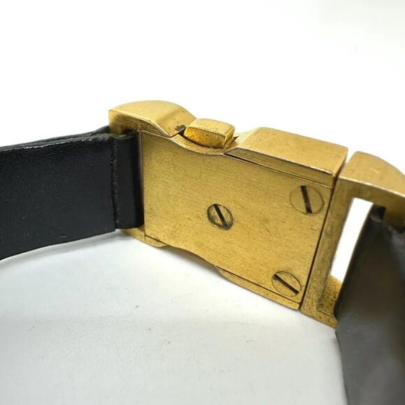 CHANEL CC Mark 00A Bracelet Gold Plated/Leather Black/GoldHardware - Picture 4 of 16